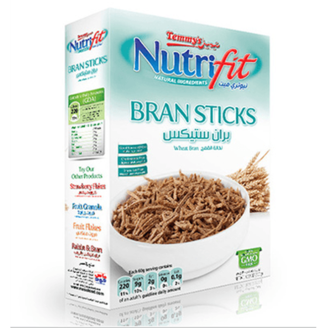 TEMMY'S NUTRIFIT BRAN STICK WHEAT BRAN 375G